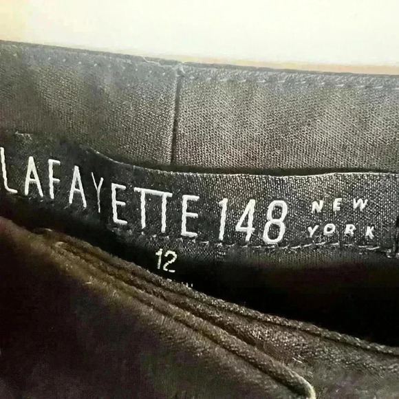 Lafayette 148 New York Black Straight Leg Pants - Picture 5 of 5